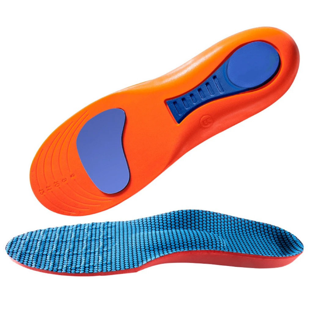 Breathable Sweat Absorbing PU Insoles Arch Supports Sports Insoles for Shoes for All Day Standing and Working