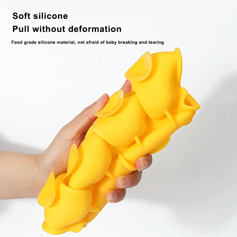 Large Crown Shape Silicone Plate Eco-Friendly Non-Toxic Colorful Infant Feeding Suction Plate Dining for Babies Kids