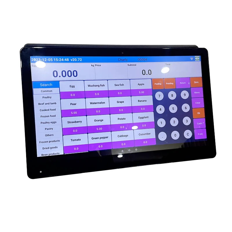 LCD Display RS232 Android 11/Windows Platform Scale Floor Weighting Scale Indicator Support Local SIM Card
