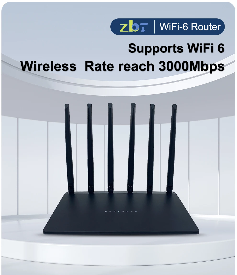 Best Universal 3000mbps Openwrt Wifi 6 Smart Mesh Wifi Router Wireless