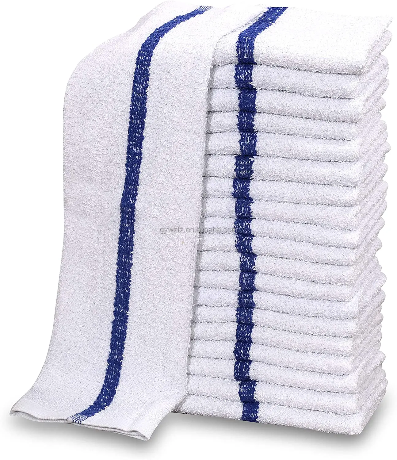 16x19 24oz Cotton White Bar Mop Towel - Eco-friendly