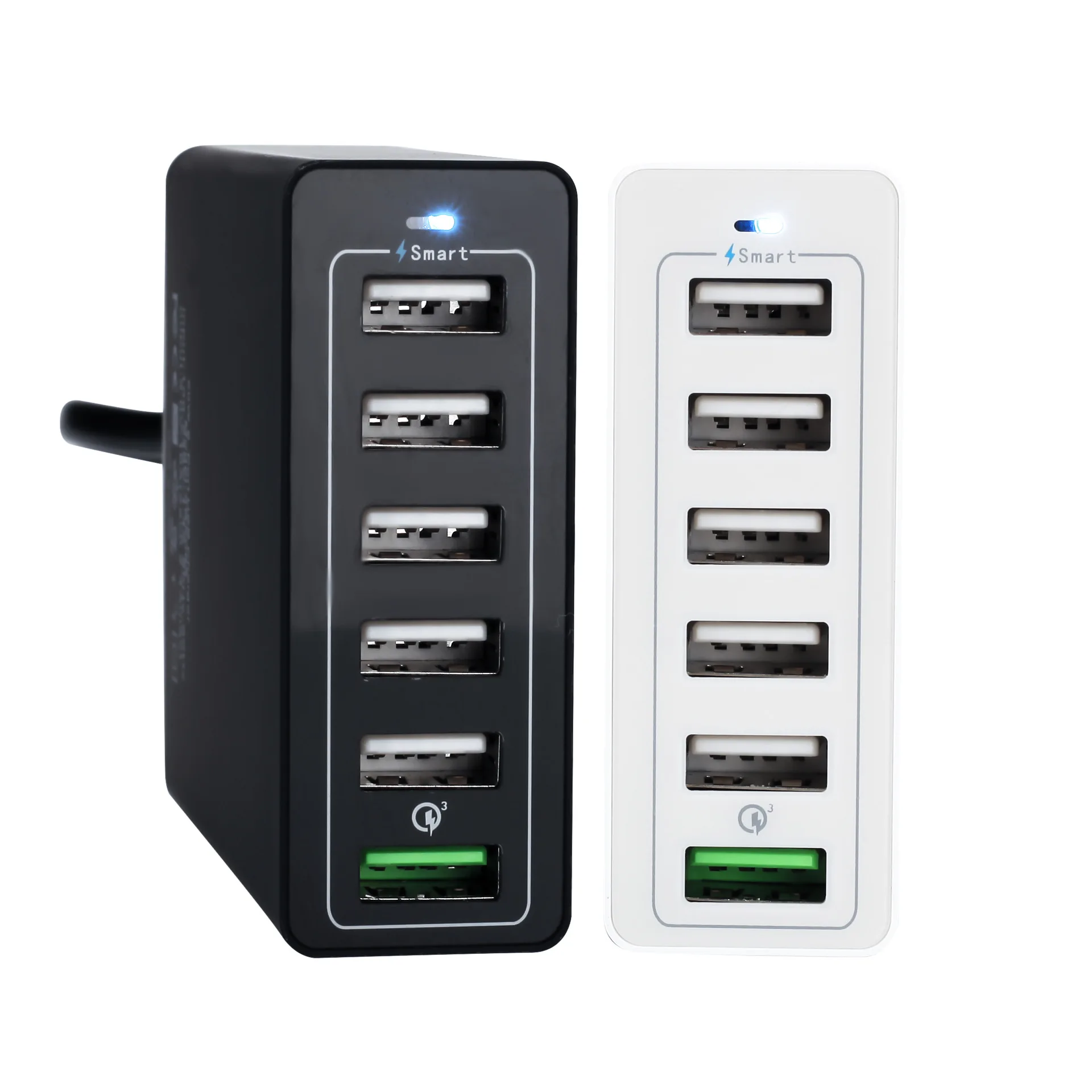 50W 10A Multi Port USB Quick Charger with Smart Technology 6 port Travel Charger For Mobile Phone and Tablet