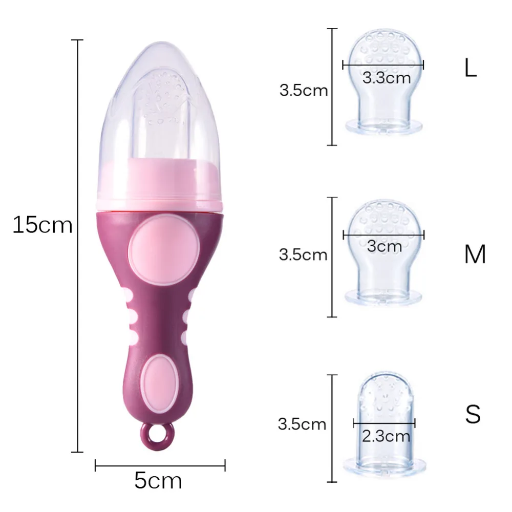 Factory BPA free food grade pacifiers baby rotating  pacifier Fruit Vegetable Feeder Newborn Food Biting