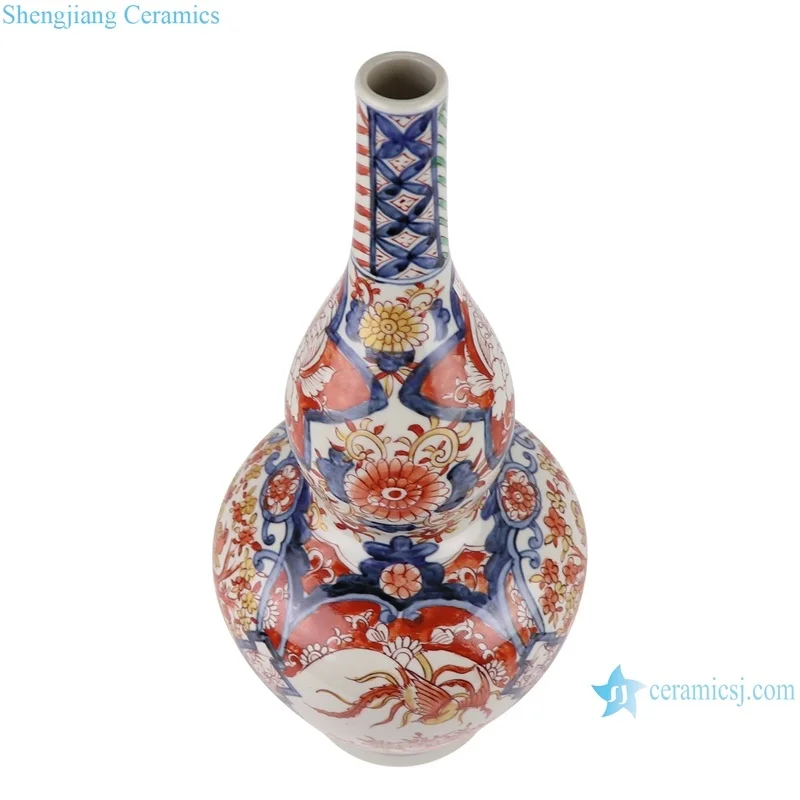 中国　花瓶 RZQF13-Imari-Style-Chinese-