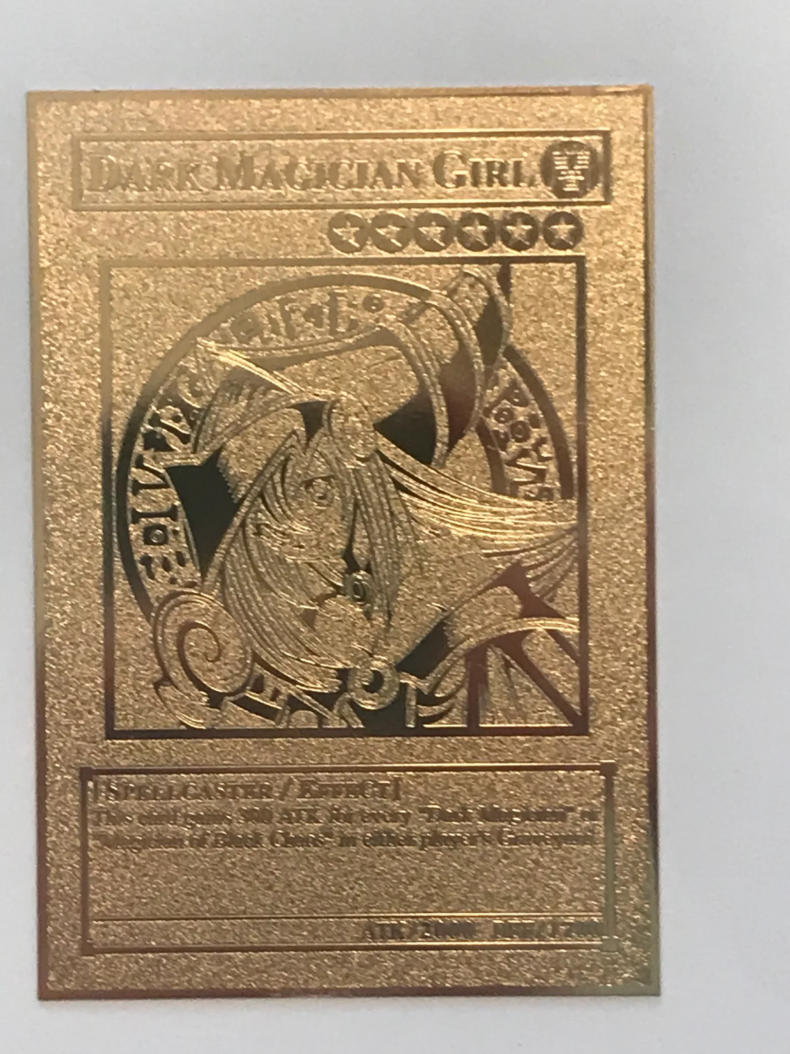 Support Customization Styles Dark Magician Gold Metal Yugioh Card