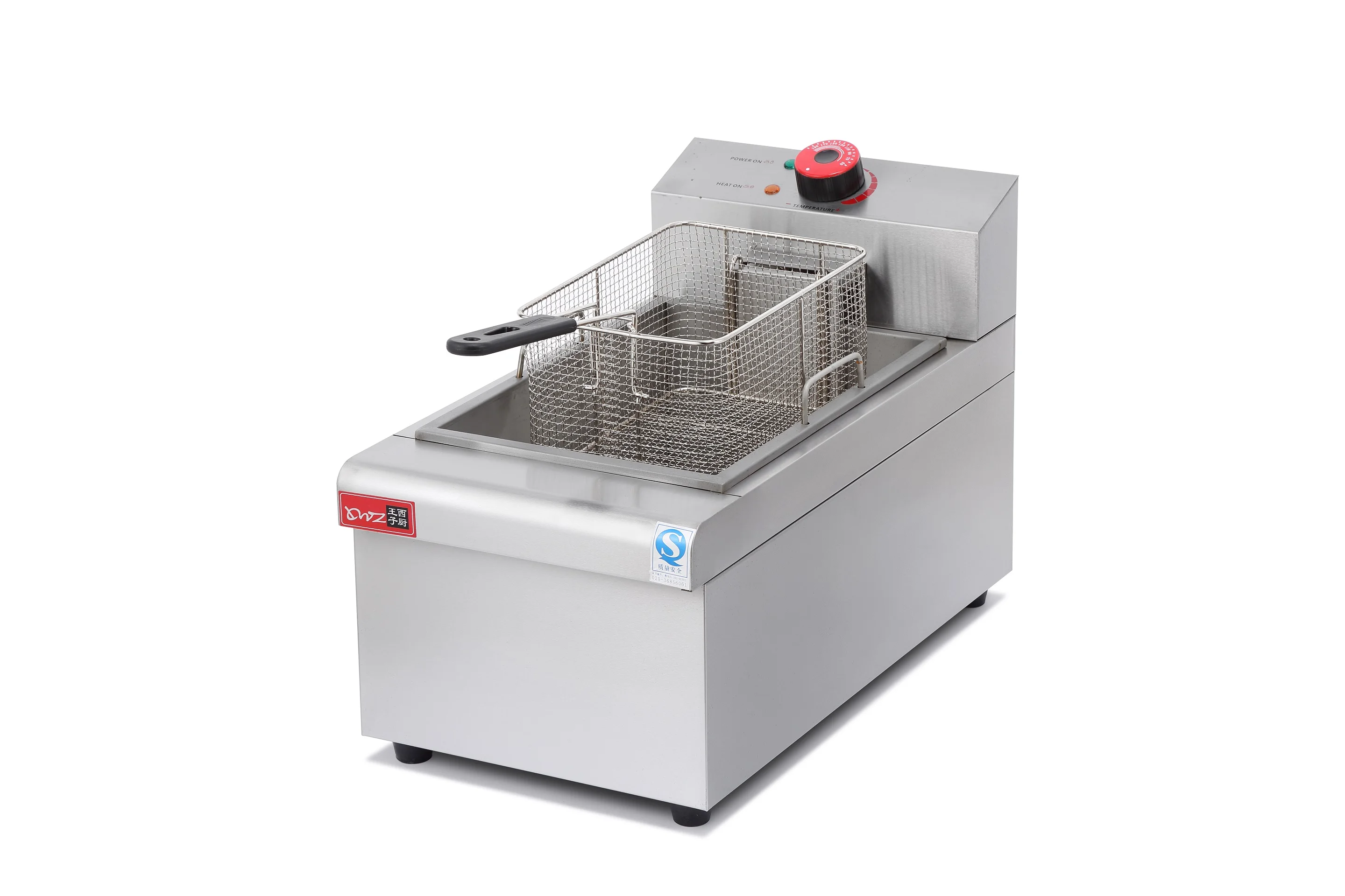 Timing Temperature Control Electromagnetic Deep Fryer Household Silver Electric Fryer with Deep Fry Food Function
