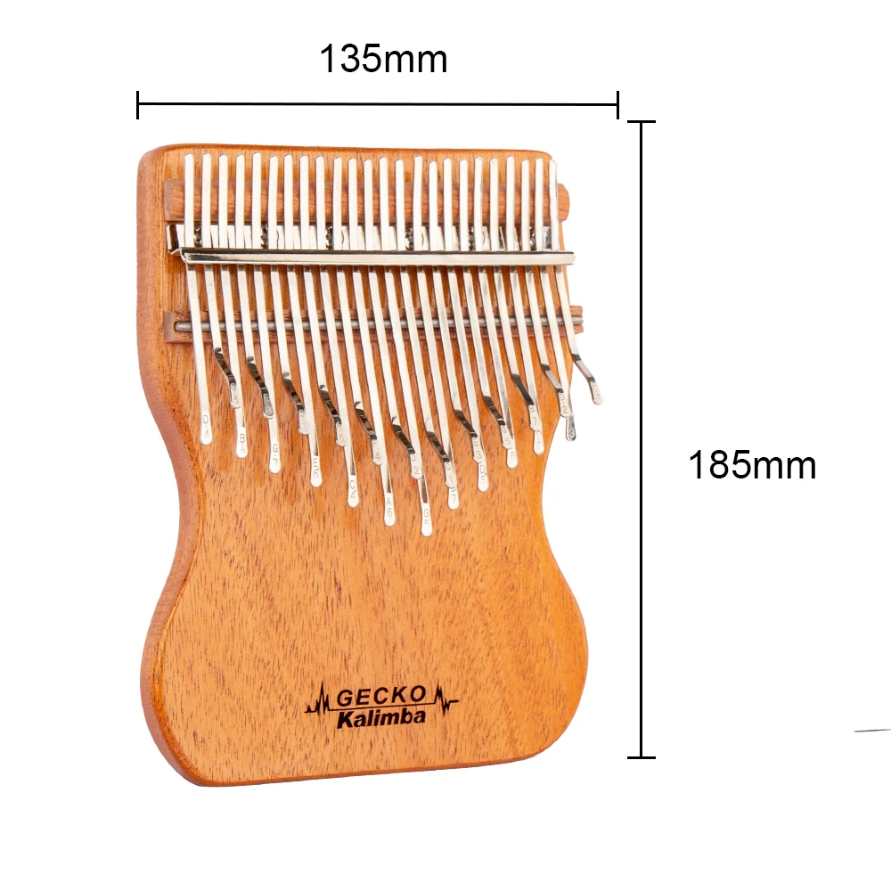 Gecko K24map Kalimba Good Performance Mahogany Wood Kalimba 24 Keys ...