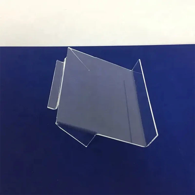 Slanted Display Rails Clear Lucite Slat Board Trough - Durable Acrylic Display