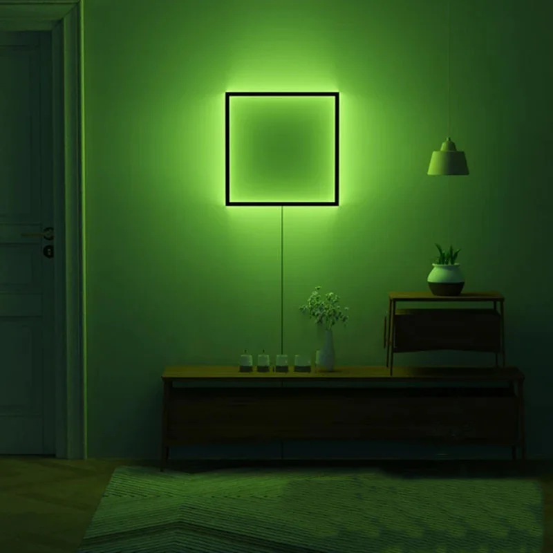 MTF 2021 Modern new design indoor rgb led wall lamp bedroom living room ballroom decorative light changing with remote control