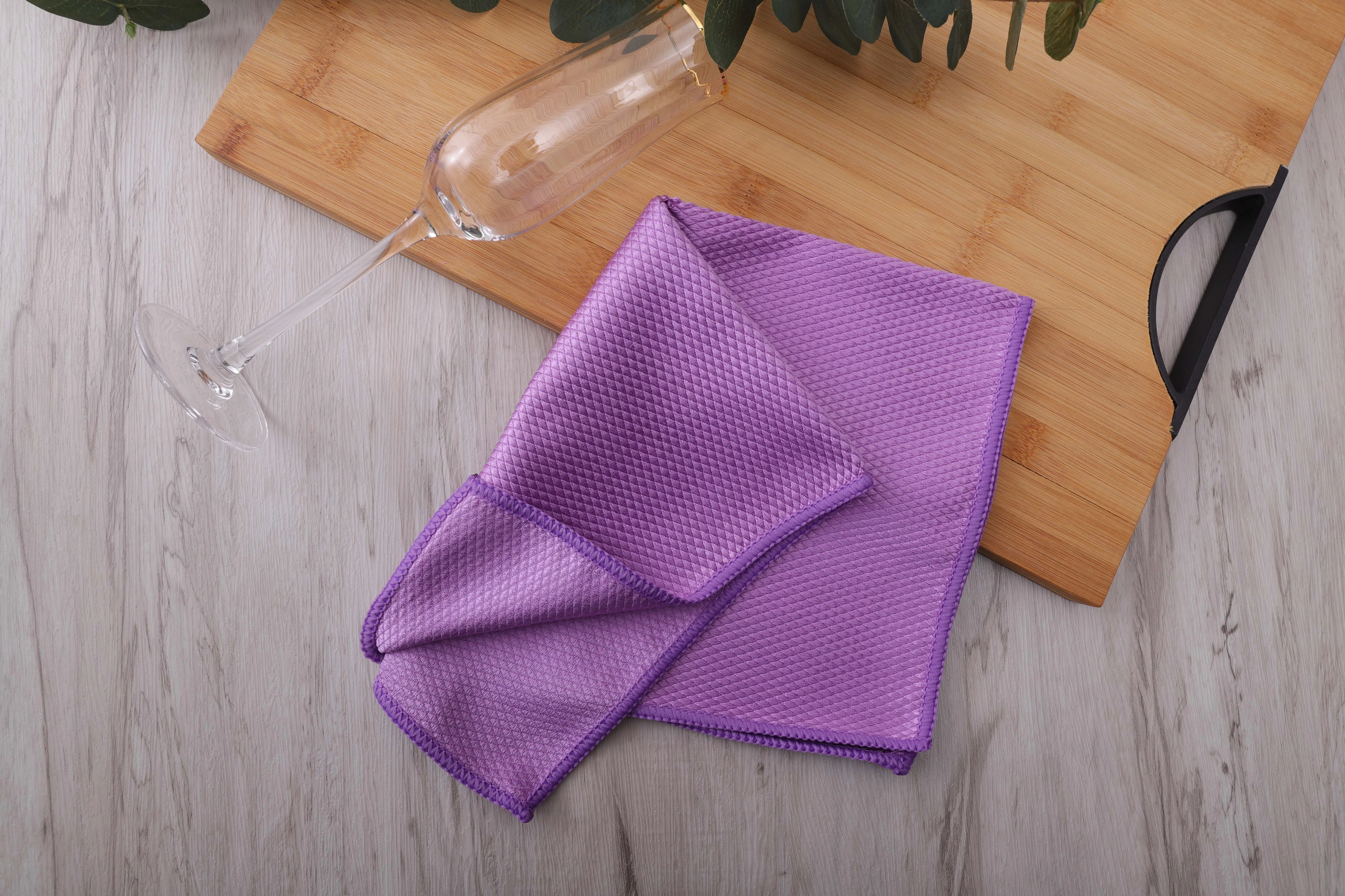Glass Cleaning Cloth Kitchen Cleaning Absorbable Fish Scale Towel -D  factory and manufacturers