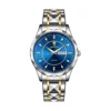 2 blue dial silver gold strap