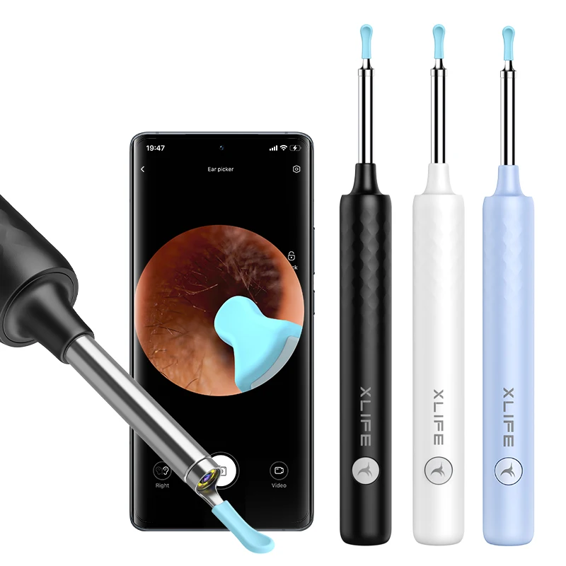 WIFI Smart Visual Ear Sticks Endoscope Mini Camera Earpick Ear Cleaner Wireless Otoscope Health Care Ear Wax Cleaning