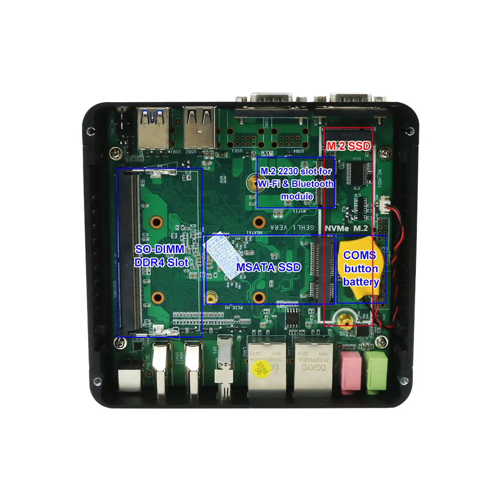 2023 Newest Desktop Computer N100 J6412 J6426 J6413 Support DP 2 HD 4K Display WIN10 LINUX RS232 Fanless Industrial Mini Pc