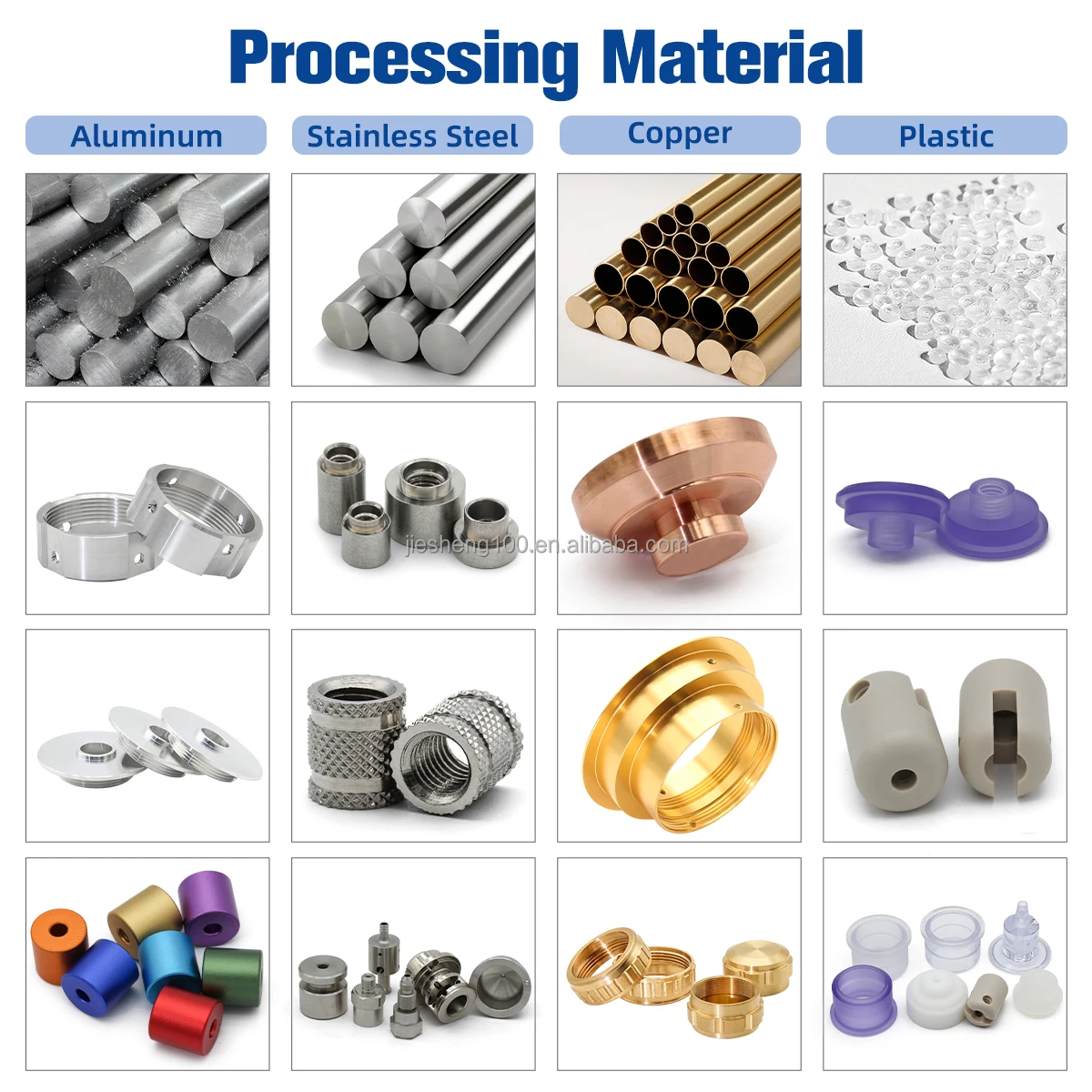 JeaSnn Custom Made Aluminium Precision Machined Parts Large Milling Metal Anodizing Alloy Aluminum Turning CNC Machining Parts