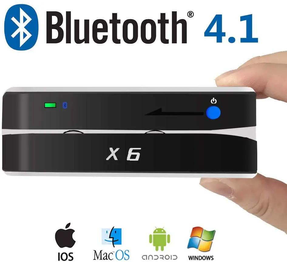 Machine Credit Card MSRX6BT Payment Machine MIS PIN Pad Terminal Payment Machine  Mini Credit Card  Chip Reader