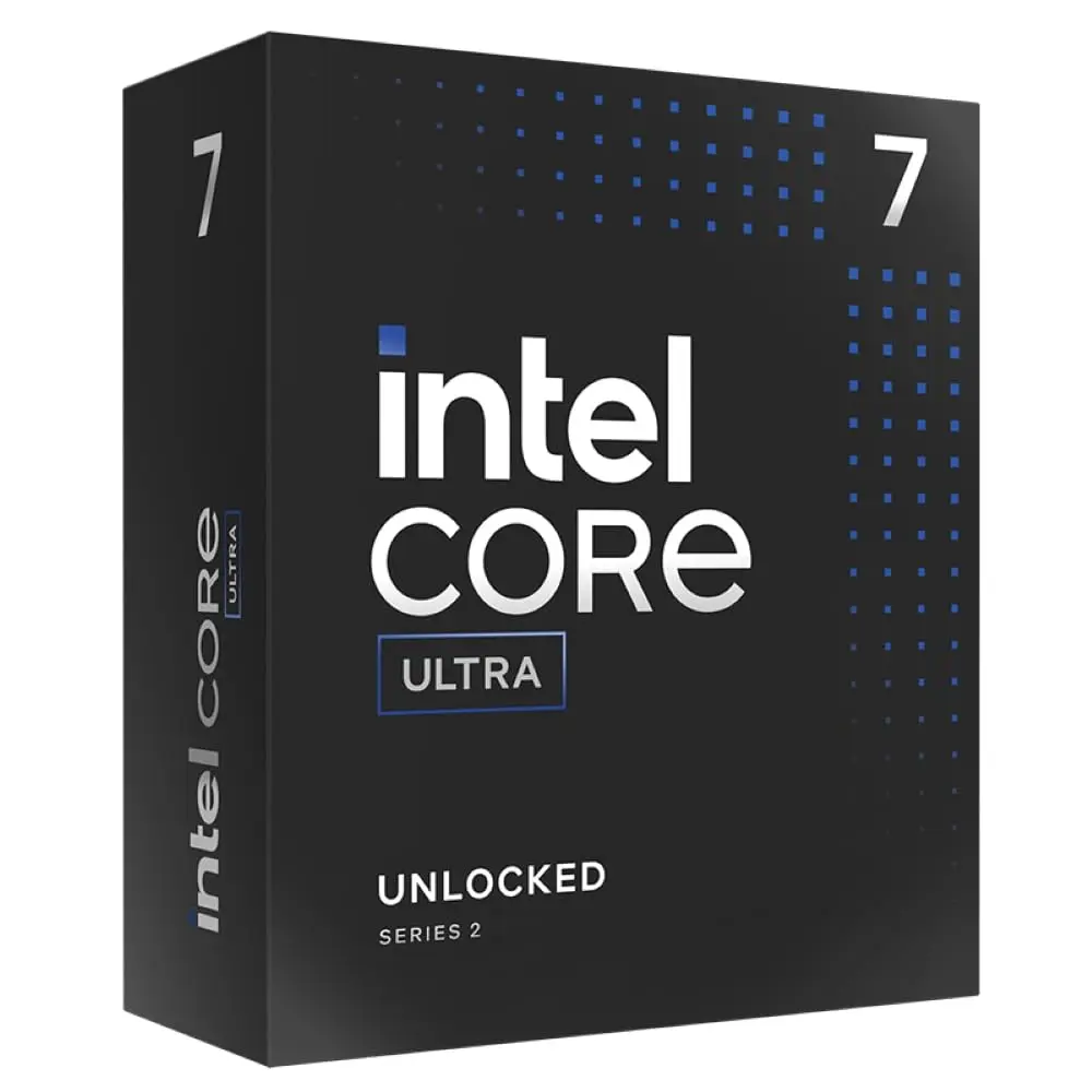 Intel Core Ultra 7 desktop processor 265K-20 cores (8 P cores + 12 E cores), up to 5.5 GHz, LGA 1851 computer central processing unit.