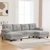 Grey + Chenille + 4 Seat + Foam