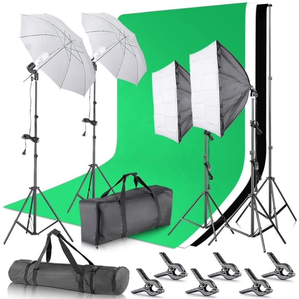 Fotografia Sets Photography Studio Equipment Photo Studio Accessories Light  Box Sets Backdrop Stand Light Reflector Kits - Buy Light Box,Reflector,Studio  Equipment Product on 