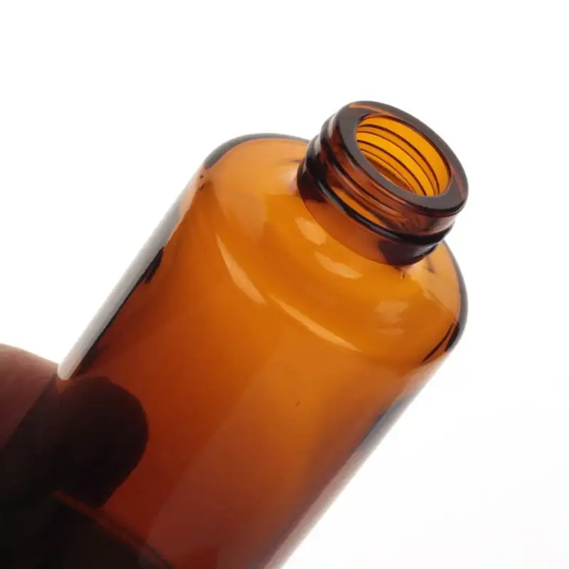 20ml 30ml 40ml Amber Empty Glass Dropper Bottles with Aluminium Gold Push Cap