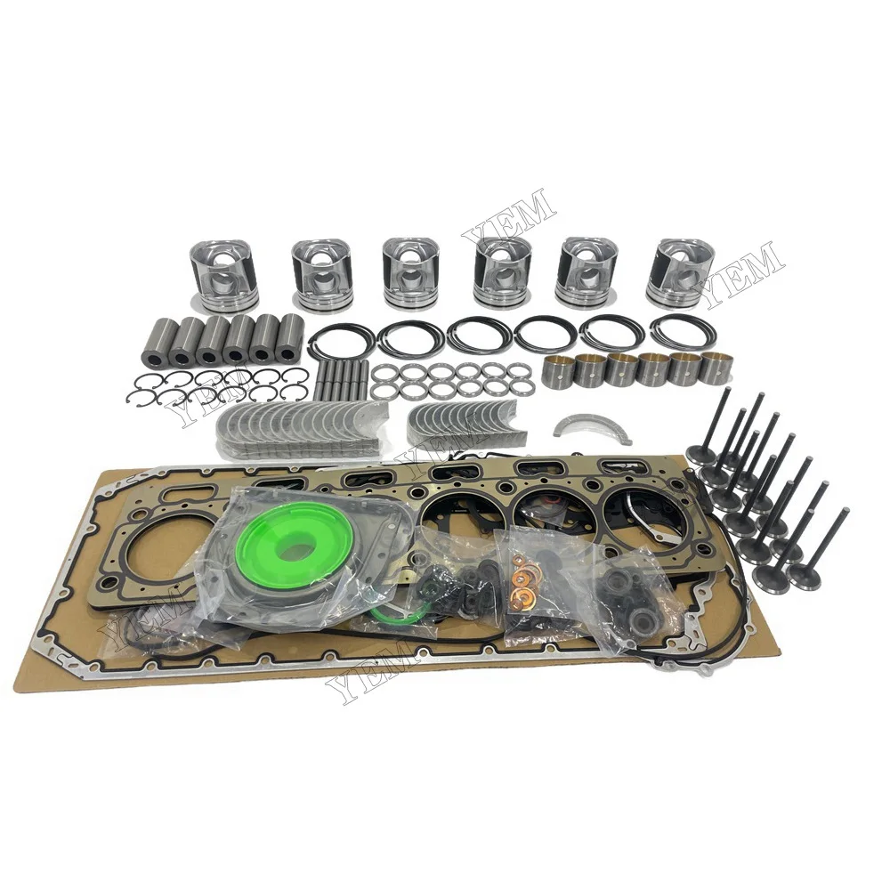 For Caterpillar C7.1 Engine Rebuild Kit With Cylinder Gaskets Set Piston Rings Bearing Valves Engine Replacement Parts 2