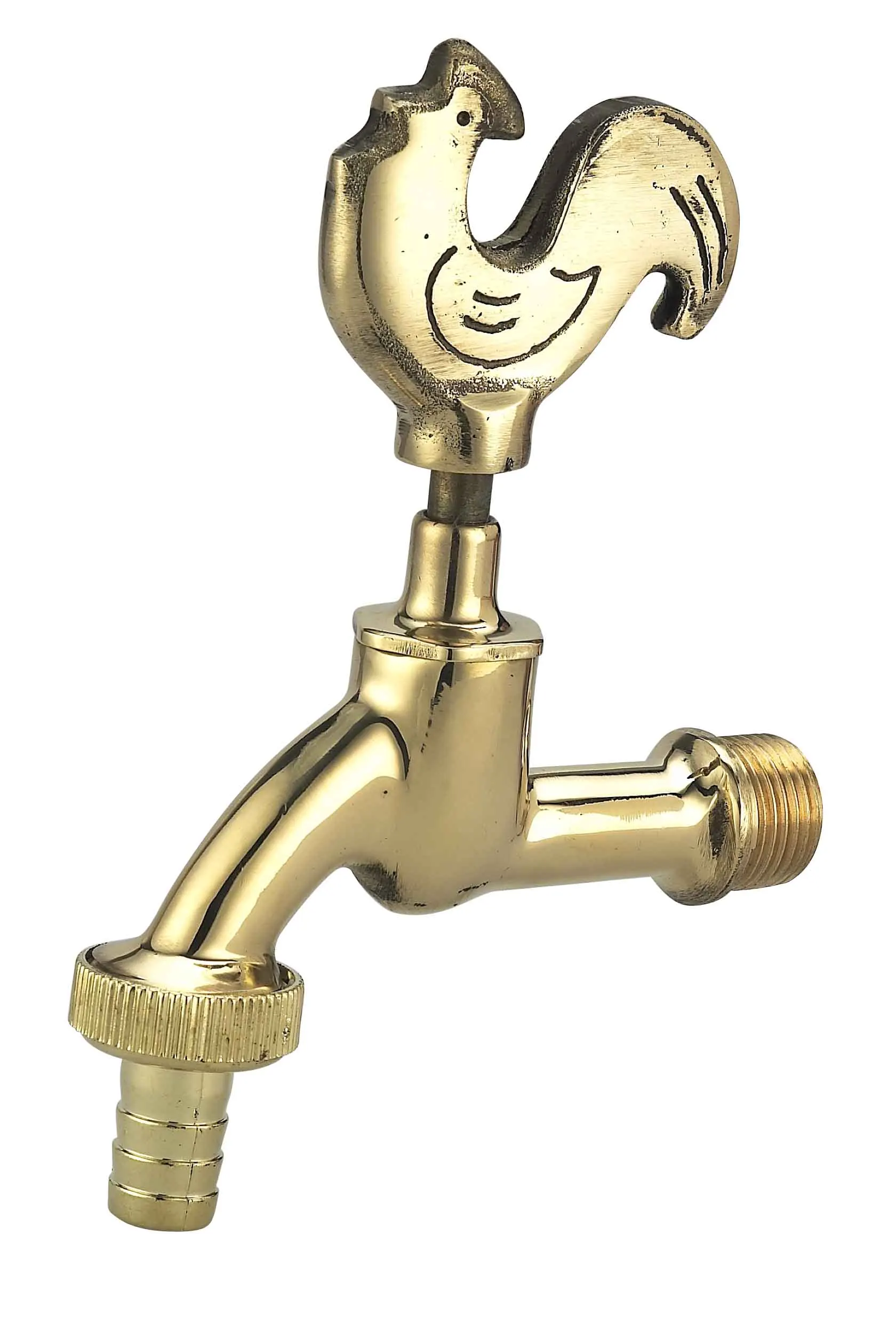 New Design Farmhouse Kitchen Sink Golden Brass Animal Shape Faucet