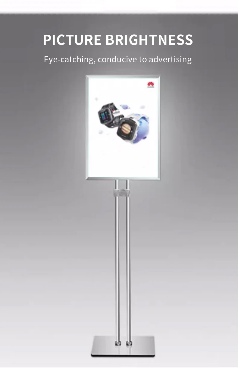 Outdoor Double Pole LED Light Box - High Display Menu Board