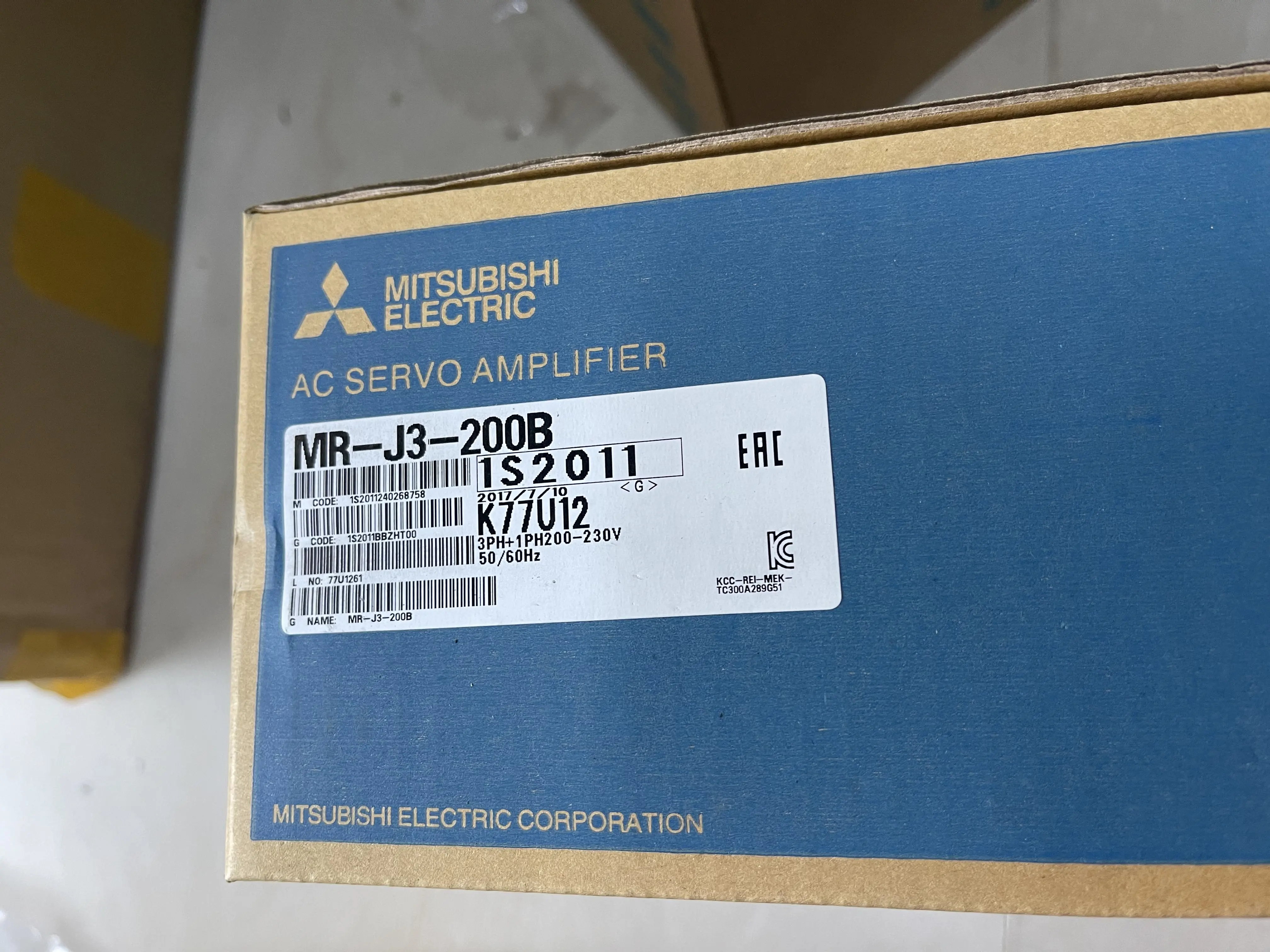 Mitsubishi AC Servo Amplifier MR-J3-200B