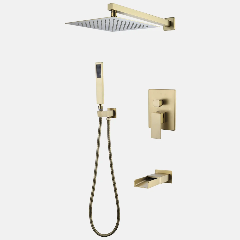 modern shower set wall mounted