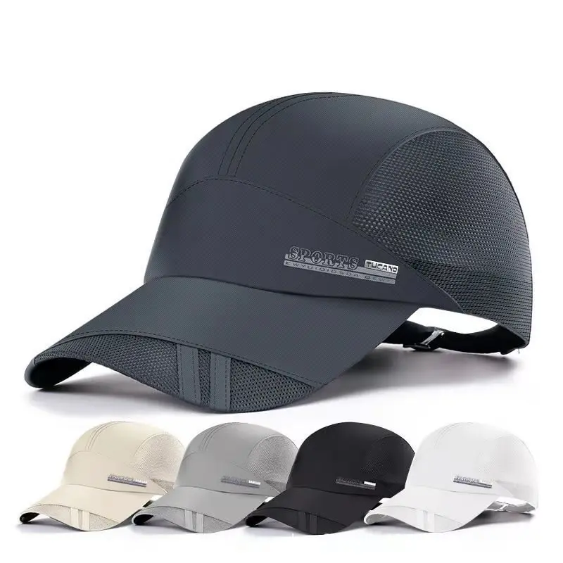 Soft Polyester Sports Cap Quick Drying Running Hats Lightweight ...