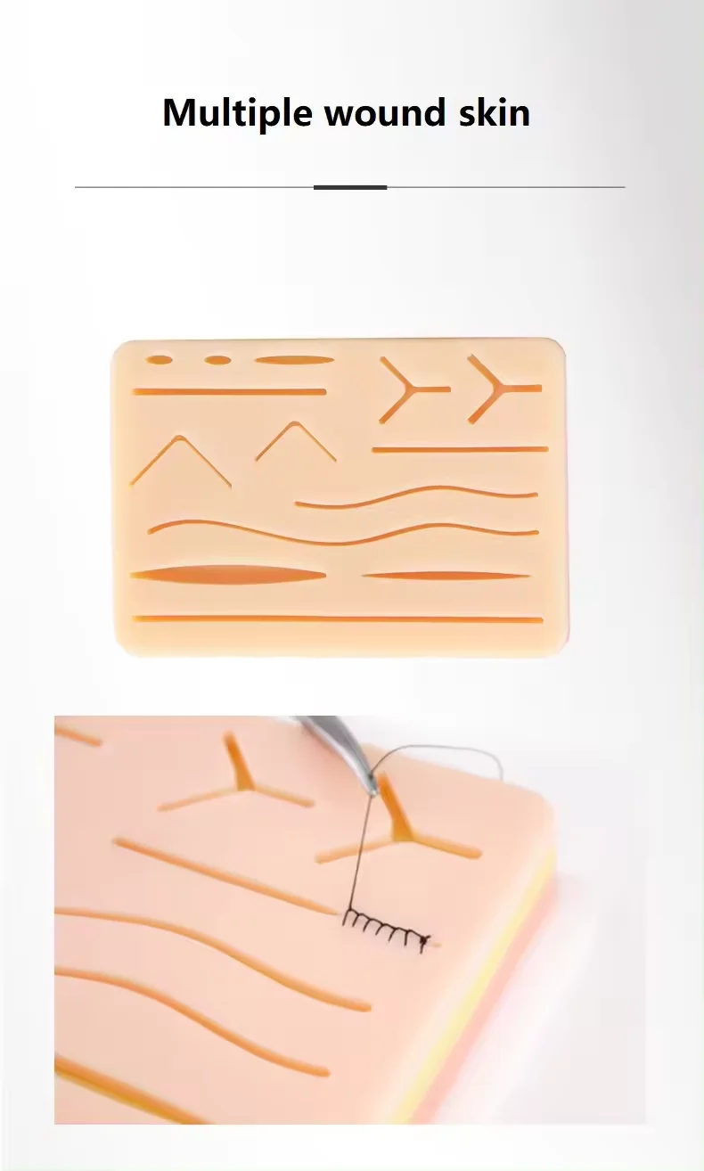 Medical Science Surgical Suture Practice Kit for Student Training with Suture Pad