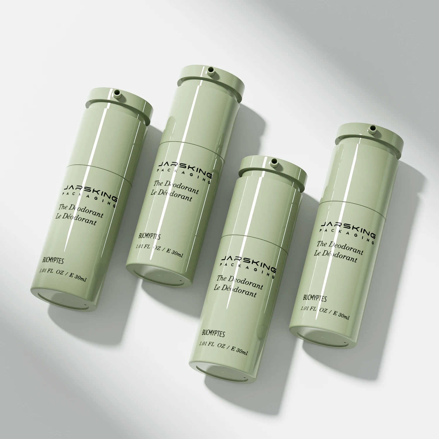 New Luxury Empty Round Frosted PP Plastic Airless Pump Cream Lotion Serum Cosmetic Packaging Bottle for Skincare