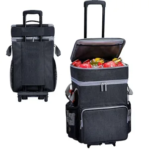 Eastshine Roller Cooler Leak Proof Insulation with Roller Ice Wrap Beach Camping Outdoor Folding Insulation Cooler Bag