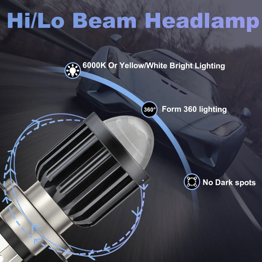 Новый Дальний и ближний свет Infitary 20 Вт 1 25 дюйма линзы проектора двухцветные мини-фары дальнего света противотуманные фары H6 BA20D для мотоцикла H4