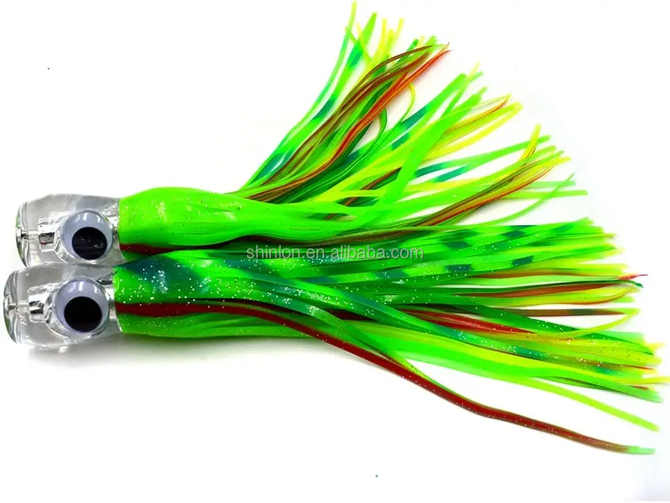 Tuna Marlin Fishing Lure Saltwater Resin Head Trolling Lures Big Game