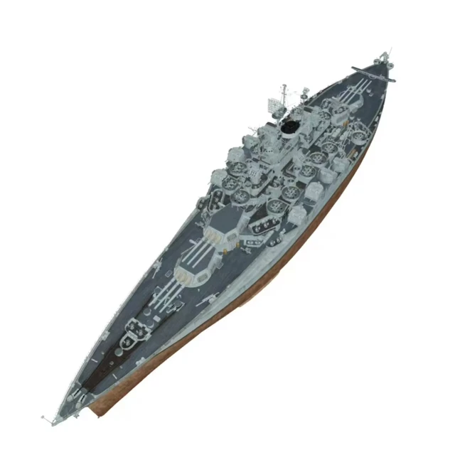 3D Printed 1/350 USS California BB-44 Battleship 1944/1945 (full hull)