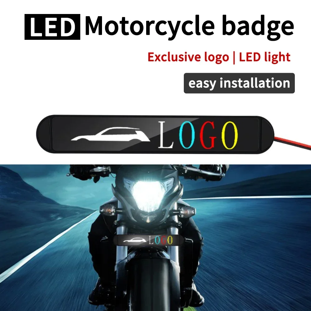 Car Motorcycle Daytime Running Lights Logo LED Front Grille Sign Badge Illuminated Medium Net Emblem for Toyota PRIUS VIOS RAV4