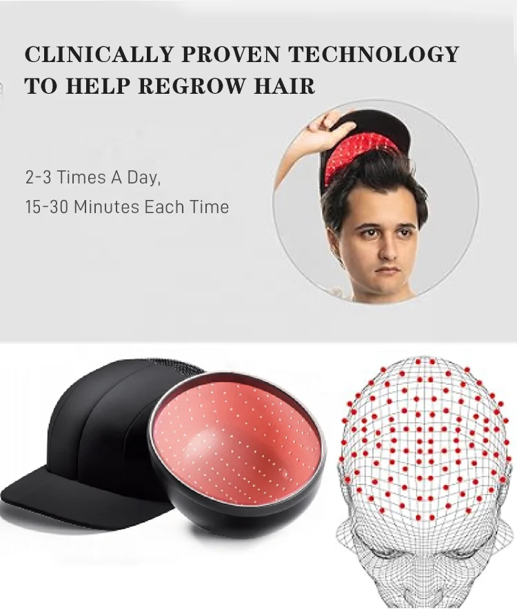 Health Care Supplies Led Diode Hair Loss Products Scalp Care Red Light Therapy Hair Treatment Cap