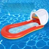 Orange colored ribbon hammock