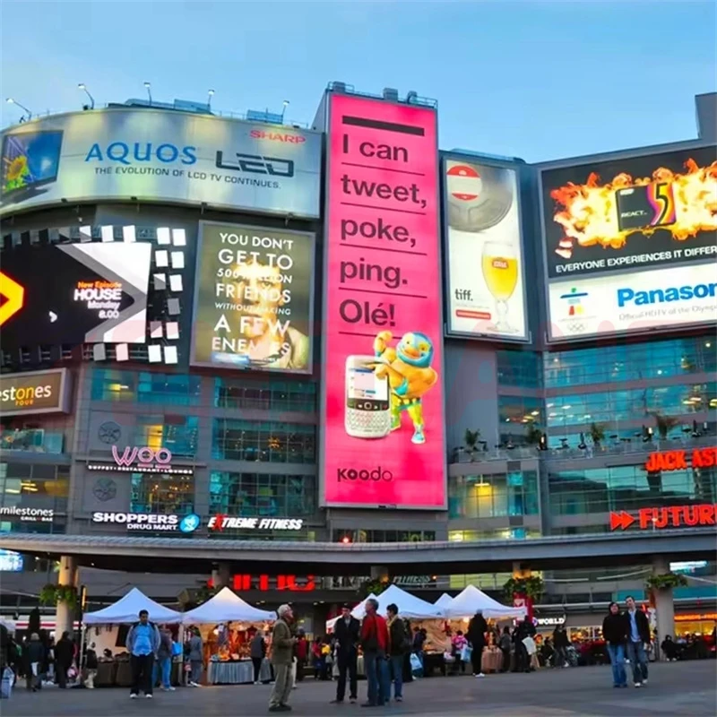 Full Color Hd Image Video Cross Board Panel Large Led Screen Module Japan Videos Fixed P12 P8 P16 P10 Outdoor Led Display
