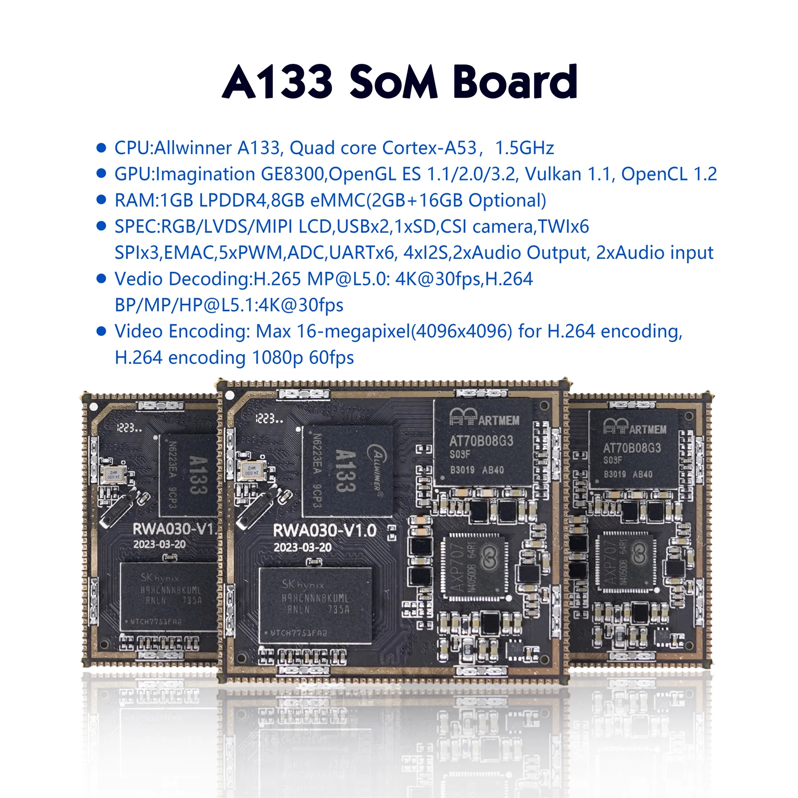 Allwinner A133 Core Board 1gb 8gb Android Linux Open Source Android  Development Board Sdk And Industrial Automation - Buy Allwinner A133 Arm  Embedded ...
