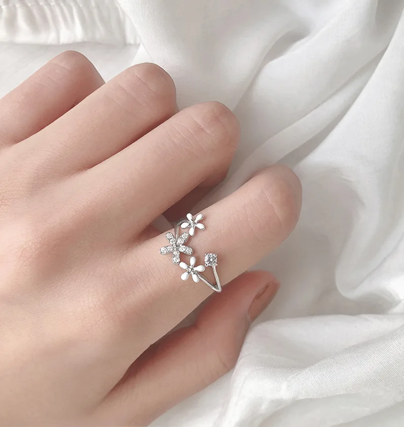 Dropship Small Sun Ring S925 Silver Index Finger Ring Opening Adjustable  Jewelry to Sell Online at a Lower Price