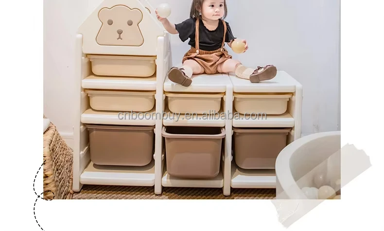 2025 Kids Furniture Plastic Kids Toy Storage Children Cabinet Toys Book ...