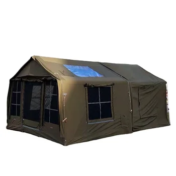 8.0 Green Air Tent For Family Inflatable Outdoor Camping Tent With Free Flysheet