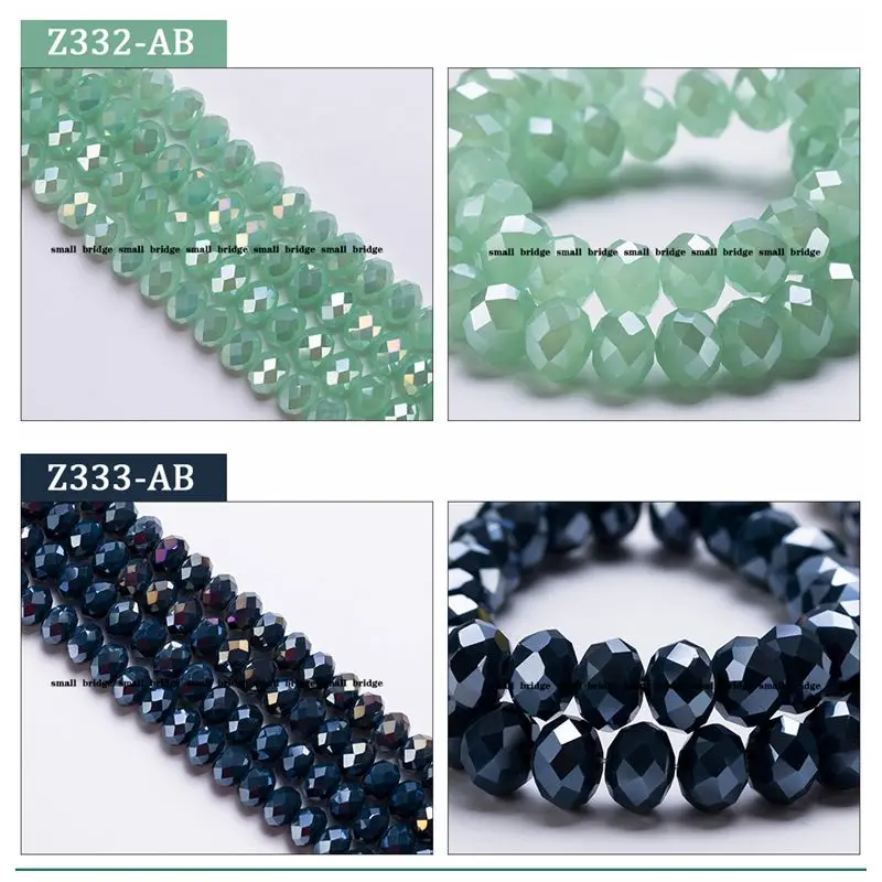 Wholesale Jewelry Making Diy All Colors 4mm 6mm Crystal Glass Beads AB Color Spacer Faceted Glass Beads For Jewelry Making manufacture