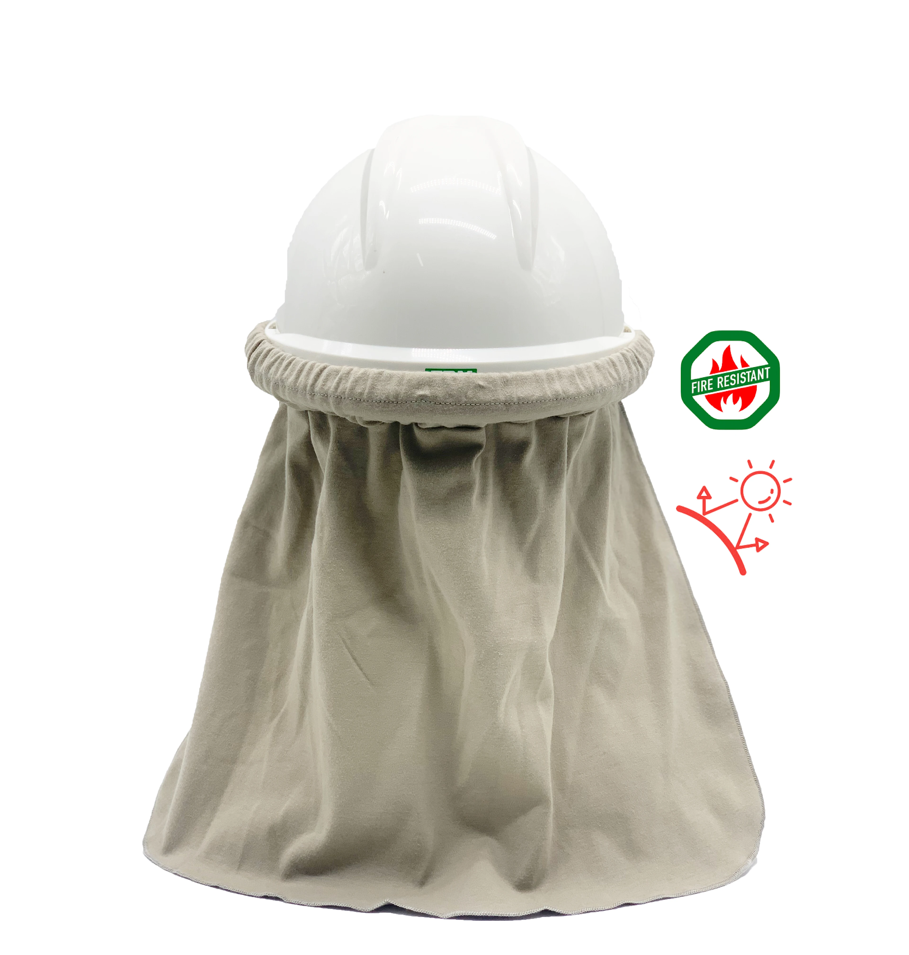 NFPA2112 EN11612 Flame Resistant Neck Shade Brim Safety Helmets Liner FR  Hard Hat Hood Helmet Sun Cover Liner Welding