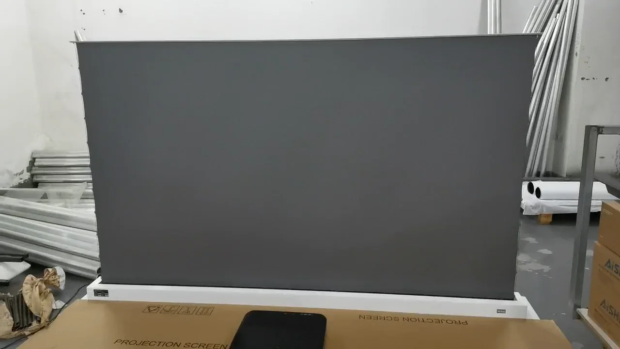 Wholesale 135 Inch Motorized Floor Rising Ultra Short Throw 8k Hd Movie