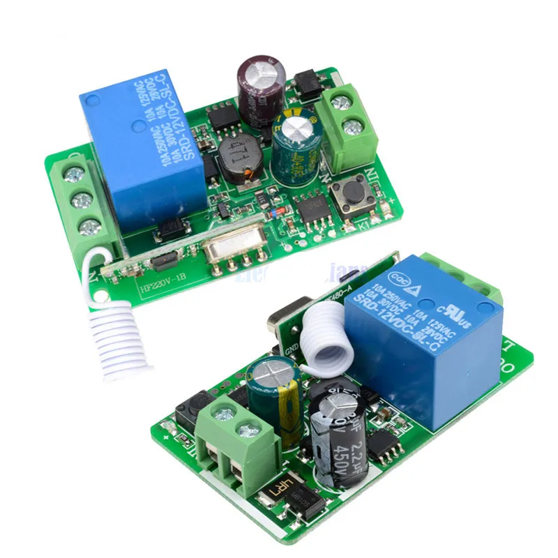 RF Remote Control DC 12V Relay Receiver Module Wireless Switch 433Mhz//315MHZ