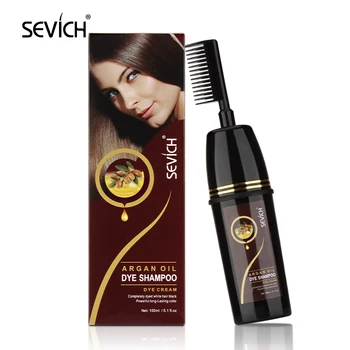 OEM Free sample organic hair dye natural herbal argan oil hair care shampoo for fashionable hair dye