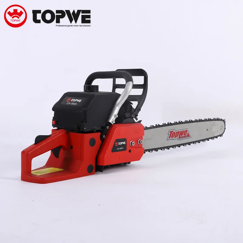 TOPWE Most Popular Tree Cutting Machine 82cc Bar Chain Saw Wholesale Gasoline Chainsaw