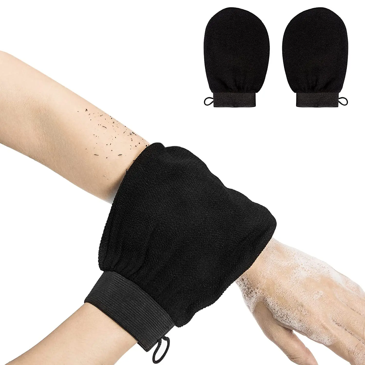 Wholesale Viscose Exfoliating Gloves for Body Use Produced by Turkish Manufacturers